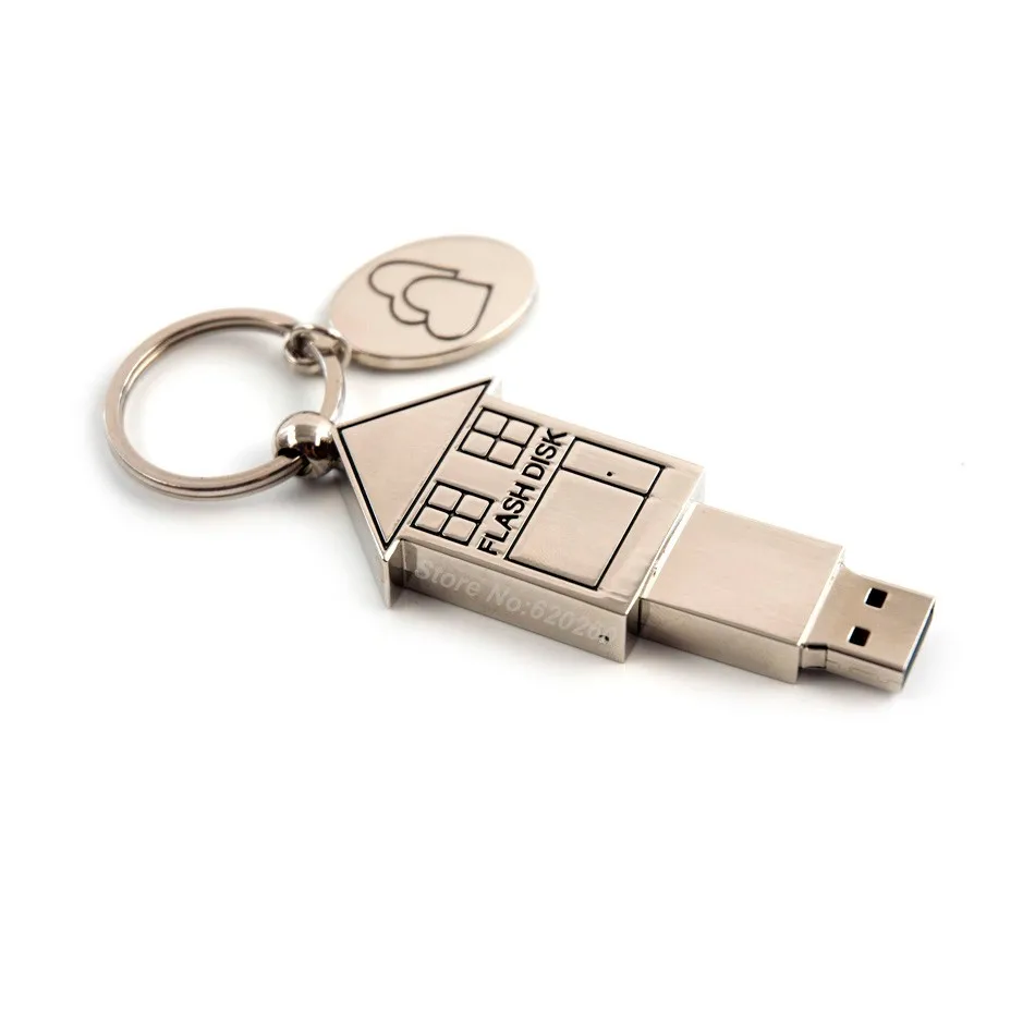 usb флеш-накопитель Полный Серебряный флеш-накопитель 4 GB/8 GB/16 GB/32 GB/64 GB Прекрасный, жилой дом u диск флэш-накопитель дом флэш-диск