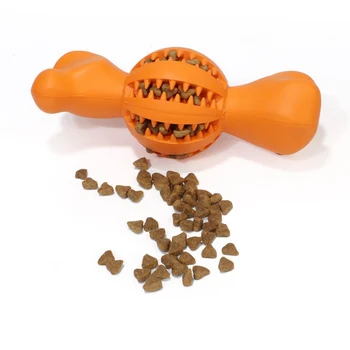 

Dog Rubber Balls Toy Interactive Pet Dog Cat Puppy Food dispenser Elasticity Teeth Ball Dog Chew Toys Tooth Cleaning Balls zh1