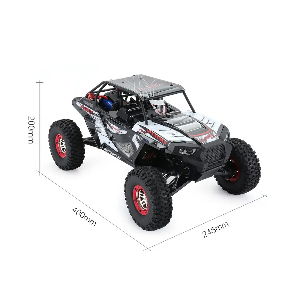 Wltoys 10428-B2 1/10 2,4G 4WD Электрический скалолазание гусеничный Радиоуправляемый автомобиль пустынный грузовик внедорожный багги автомобиль с светодиодный светильник RTR модель