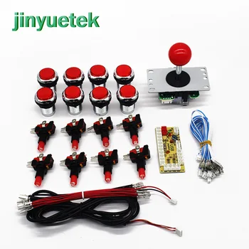 

Bartop arcade game machine sanwa button console cabinet 1 player kit arcade joystick diy set coin machine acceptor selector