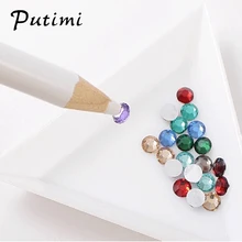 Putimi дизайн ногтей Dotting восковый карандаш ручка аппликатор для стразов алмазные инструменты для рисования Инструменты для дизайна ногтей восковой карандаш для кристаллов маникюр