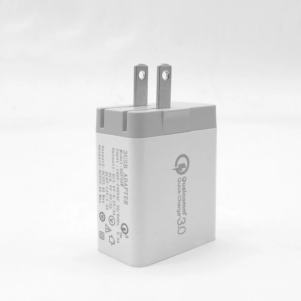 Quick Charge 3.0 3 Ports USB QC 3.0 Travel Fast Charger For iPhone 8 7 6S Plus Samsung S8 7 S6 Edge Note 5 XiaoMi Mi5S HTC 10 A9 (5)