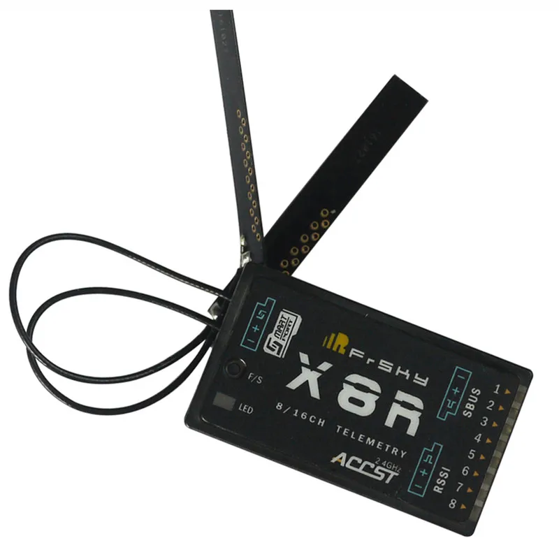 

Tarot-RC FrSky ACCST X8R 8/16ch receiver for XJT, Taranis X9DPlus, Horus X12S, SMARTPORT and SBUS function