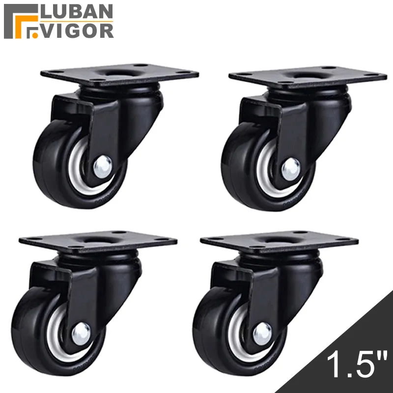 

High load-bearing,1.5 inch PU Casters/wheels,Mute Wheel/Wearable,FOR Sofa, furniture, trolleys,HOME/Industrial Hardware