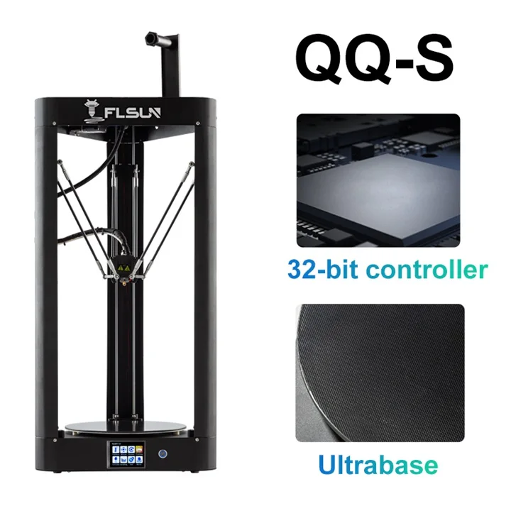 3d принтер Flsun QQ-S Delta Kossel с автоматическим уровнем обновленная предварительная сборка TFT 32 бита плата impressora 3d - Цвет: Lattice bed QQ-S