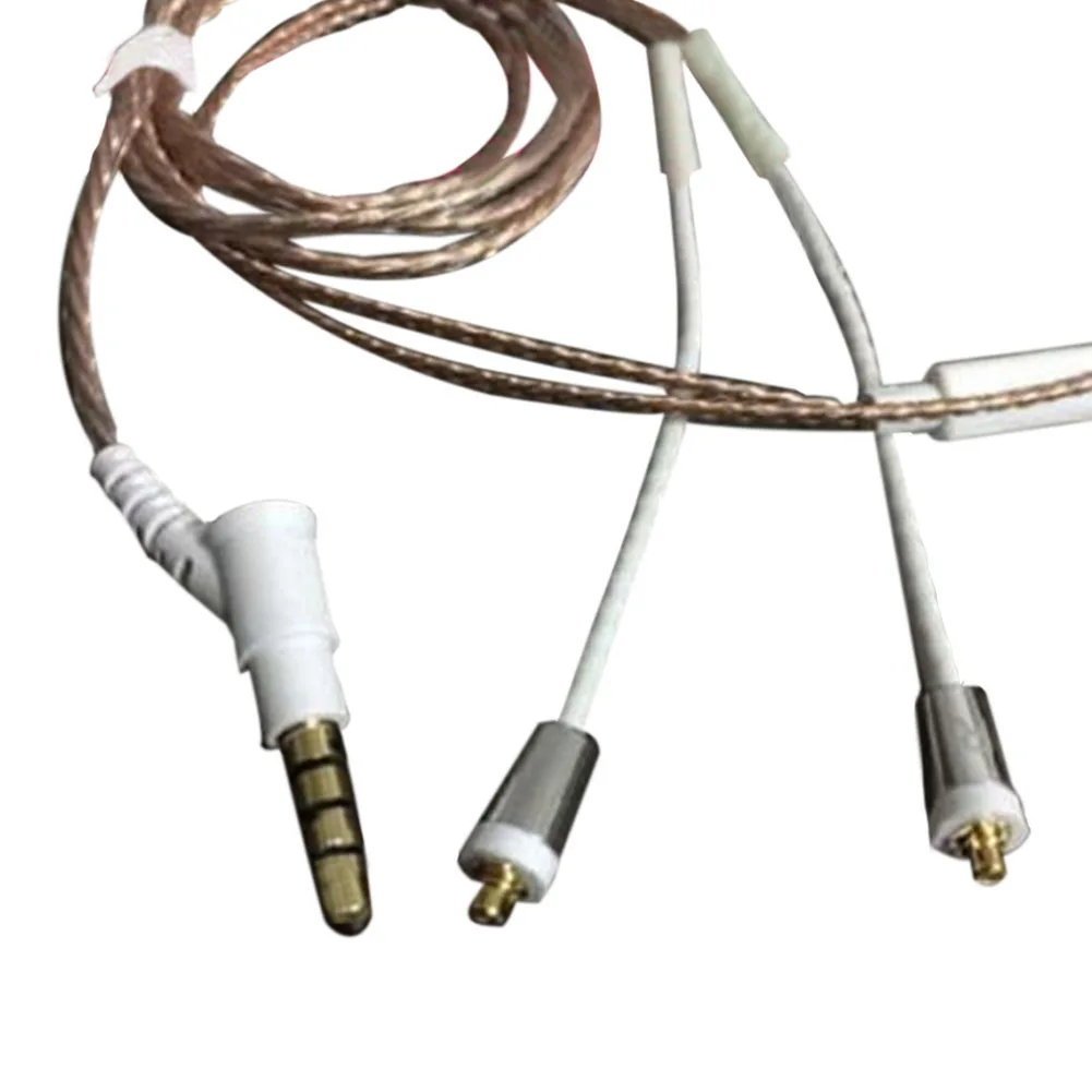 MMCX Gold Plated Headphones Cable w/Mic for Shure SE215/535/435/845