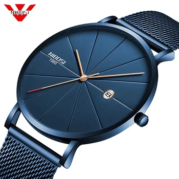 

50pcs/lot DHL Free Shipping NIBOSI 2321 Simple Mens Watches Clock Quartz Watch Men Slim Waterproof Sport Watch Relogio Masculino