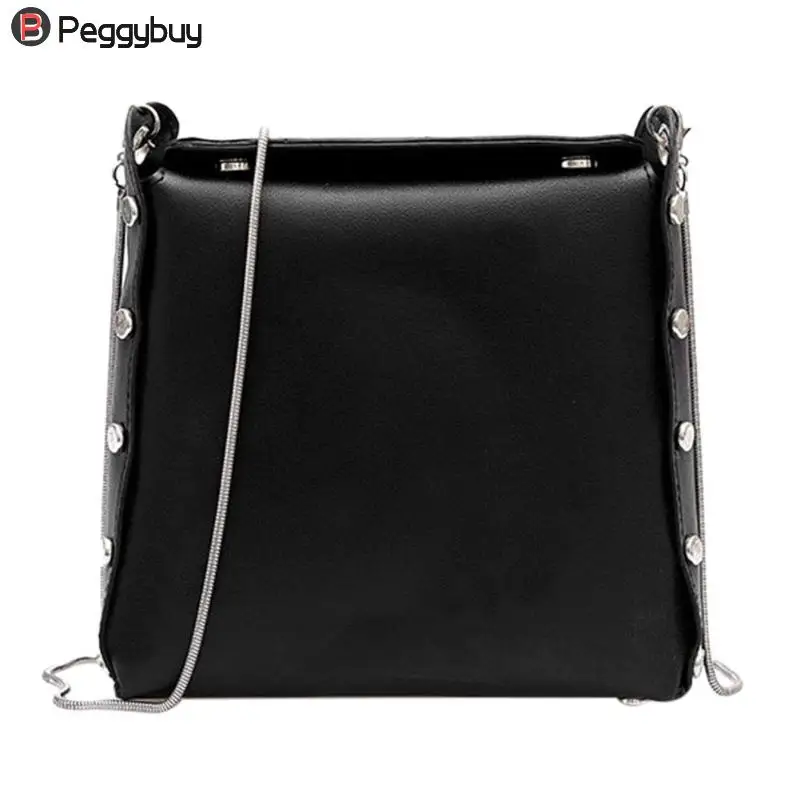 Бренд Сумки Повседневное искусственная кожа Crossbody Сумочка Высокое качество цепи площадь Посланник Сумки на плечо для Для женщин