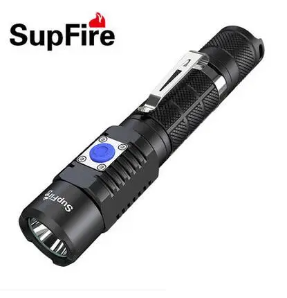 Новый Умный Supfire A3 Cree XM L2 1100lm 5 Режим USB светодиодный фонарик на 18650 Аккумулятор для