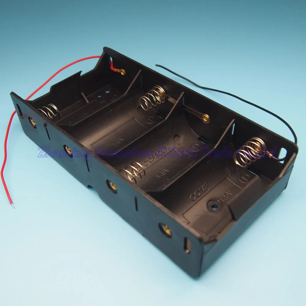 

5pcs/lot battery box / 4 * size D Battery Case / 4x size D battery adapter for size D batteries Free shipping