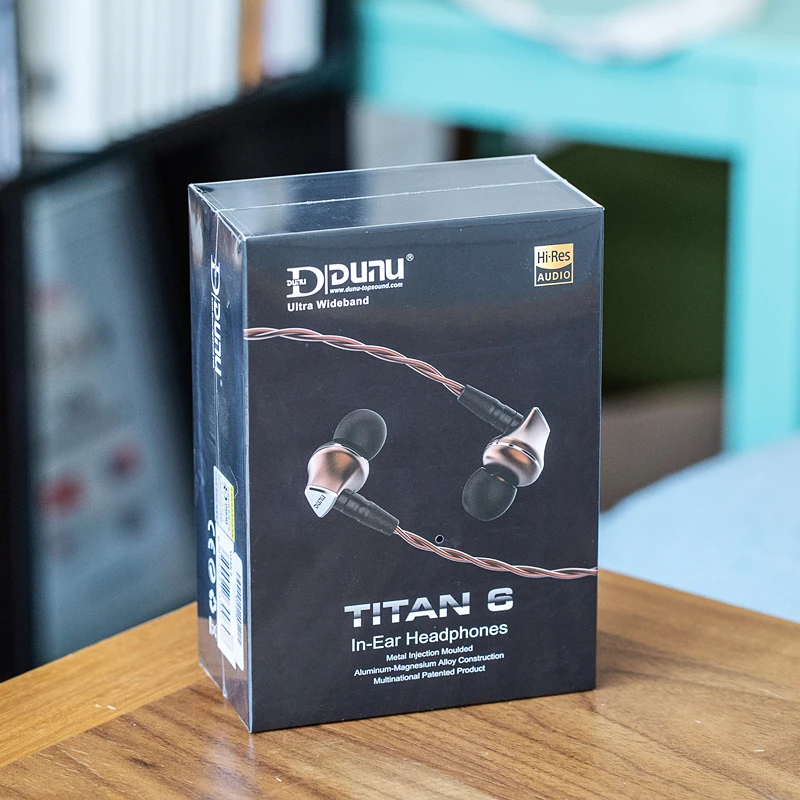 Наушники-вкладыши DUNU TITAN 6 TITAN6 T6 Hi-Res Бериллиевая диафрагма Динамический драйвер