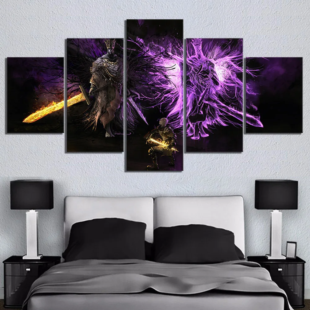 5-Piece-Dark-Souls-3-Video-Game-Poster-Paintings-Canvas-Art-Wall-Paintings-for-Room-Wall (1)