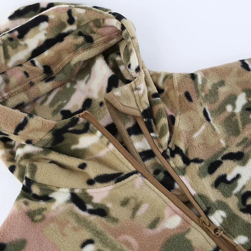 Военная Удобная флисовая куртка мужская осенне-зимняя теплая полярная военный Камуфляжный жакет мягкая оболочка эластичная полярная подкладка пальто с капюшоном