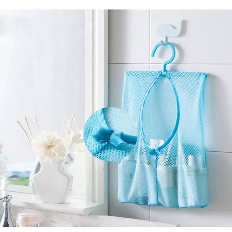 

Multi-use Thicken Grid Mesh Hanging Storage Bag Behind Doors Walls Wardrobe Hanging Underwear Socks Organizer Sundries Bag