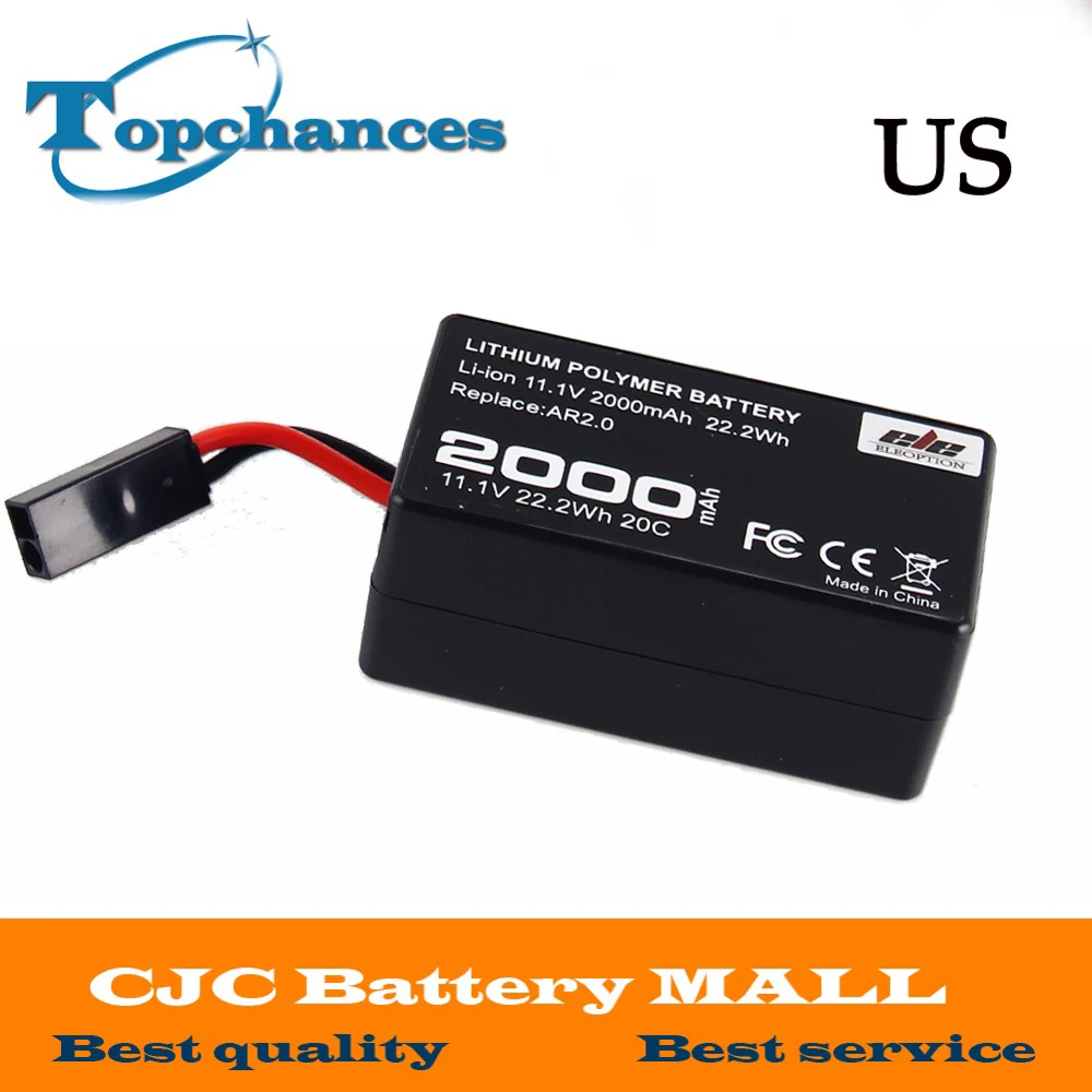 Beste ONS Hoge Kwaliteit 2000 mah 11.1 v Krachtige Li Polymeer Batterij Voor Parrot AR. Drone2.0 Quadcopter