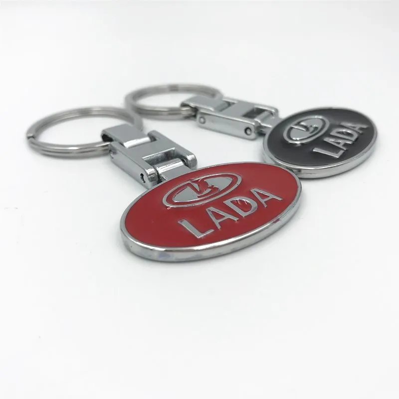 

1PCS Car Keychain Metal Key Holder Logo Auto Car Fashion Accessories for Lada