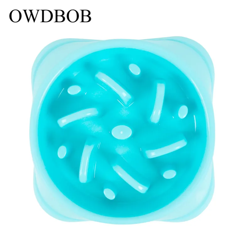 OWDBOB анти дроссель для кормления собаки миски еды щенок медленно едят питатель