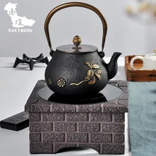 Топ Класс чугун Чай горшок набор японский Чай горшок Tetsubin чайник Посуда для напитков 1200 мл кунг-фу Инструменты Чай чайник