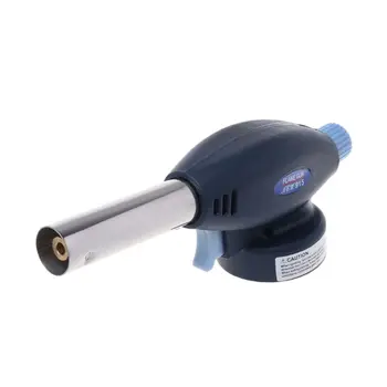 

Flame Gas Torch Flame Thrower Automatic Piezoelectricity Ignite Picnic Cook Tool 17cm*5.1cm*6.7cm