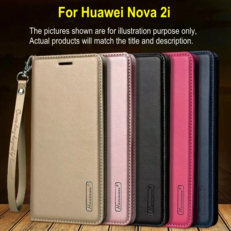 Hanman For Huawei Nova 3i Case Business Hang Rope Series Genuine Leather Wallet 2i Mate 20 Lite | Мобильные телефоны и