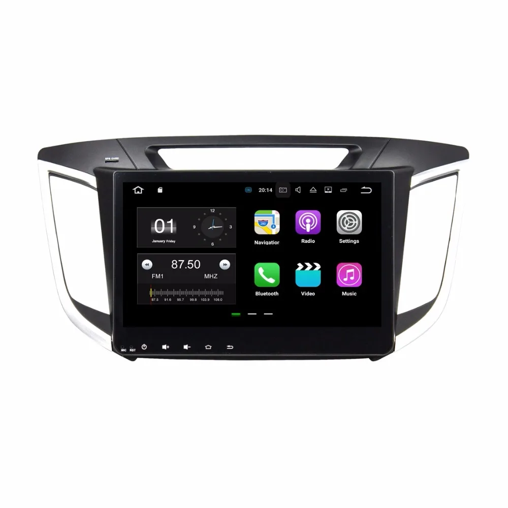 2GB RAM Quad core 10 1 Android 7 1 Car DVD Player for Hyundai IX25 CRETA