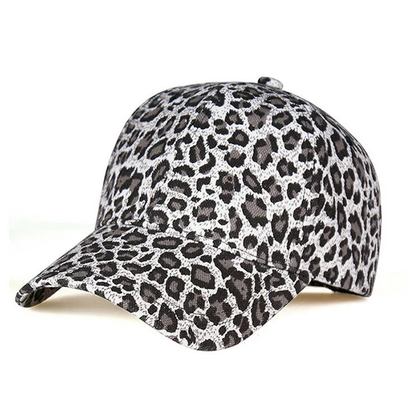 cheetah print baseball cap