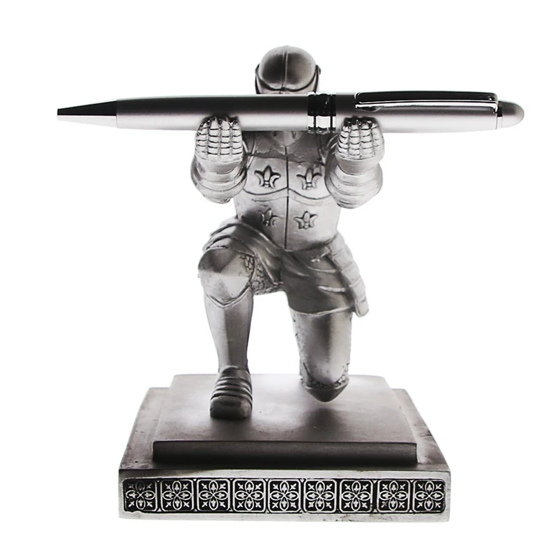 Executive Medieval Knight Pen Holder Stand Gift Desktop Decoration Armor Soldier Statue Statue Executive Medieval Knight Pen Holder Stand Gift Desktop Decoration Armor Soldier Statue Statue