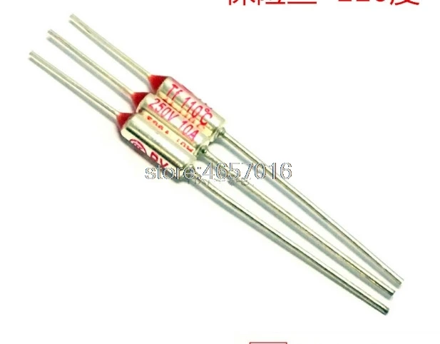 RY 10 шт./лот новый микро тепловой предохранитель 10A250V 110 градусов Tf C Мини темп