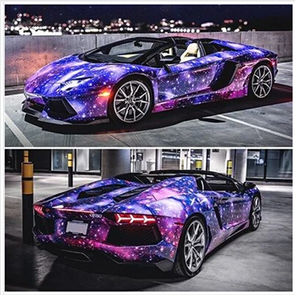Galaxy Vinyl Wrap Stickerbomb Starry Sky Vinyl Car Wrap