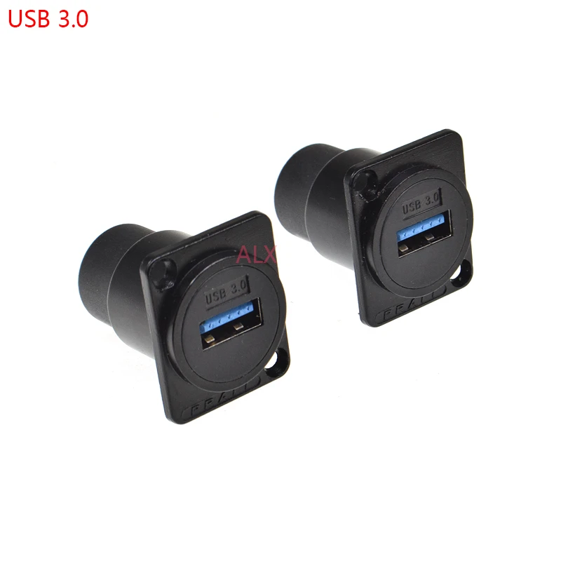 enchufe usb hembra de metal tipo D, adaptador de soporte de montaje, usb 3,0, conector hembra a hembra para cañón de 86 paneles, 1 unidad|Conectores| - AliExpress