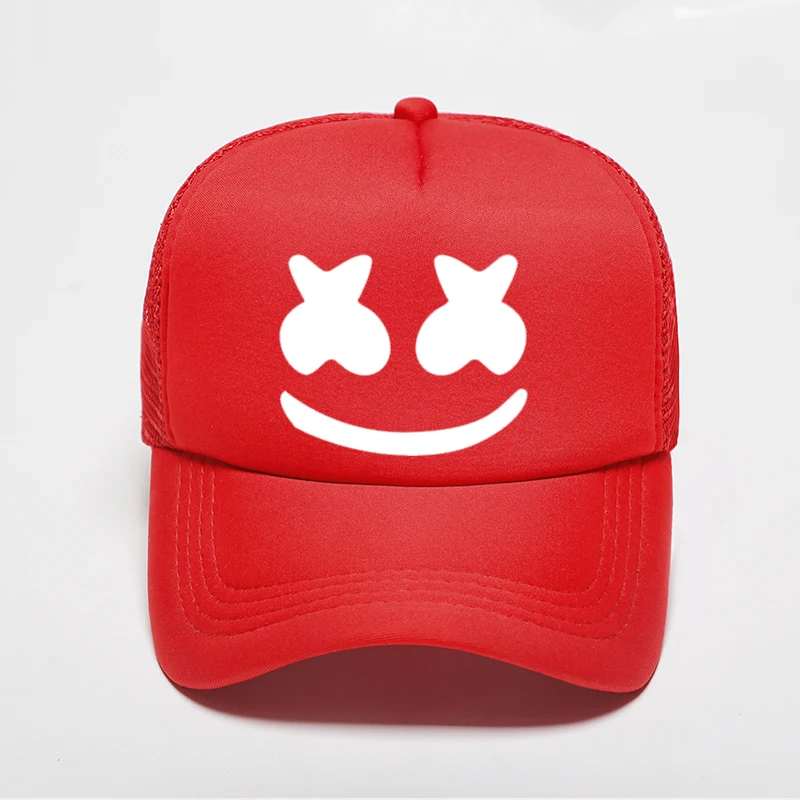 جديد 2019 الطباعة Marshmello البيسبول قبعات للجنسين الكبار عالية الجودة الرياضة في الهواء الطلق القبعات Snapback سائق شاحنة الشرير نمط قبعة مماشية للم...
