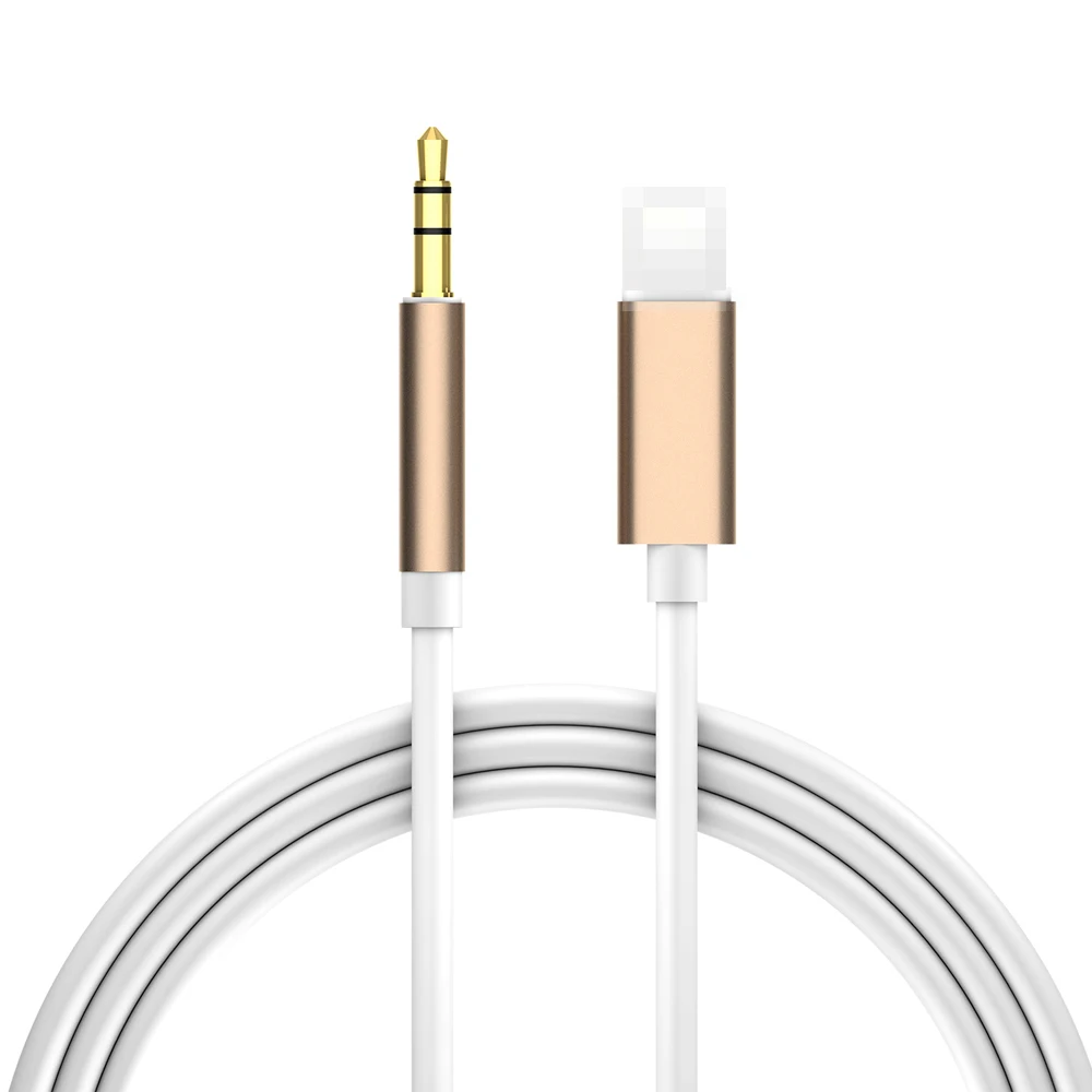 Для перехода от разъема Lightning к 3,5 мм Джек аудио кабель для автомобиля AUX для iPhone 7 8 X XS XR адаптер передачи аудио кабель со штыревыми соединителями на обоих концах для подключения наушники AUX кабель