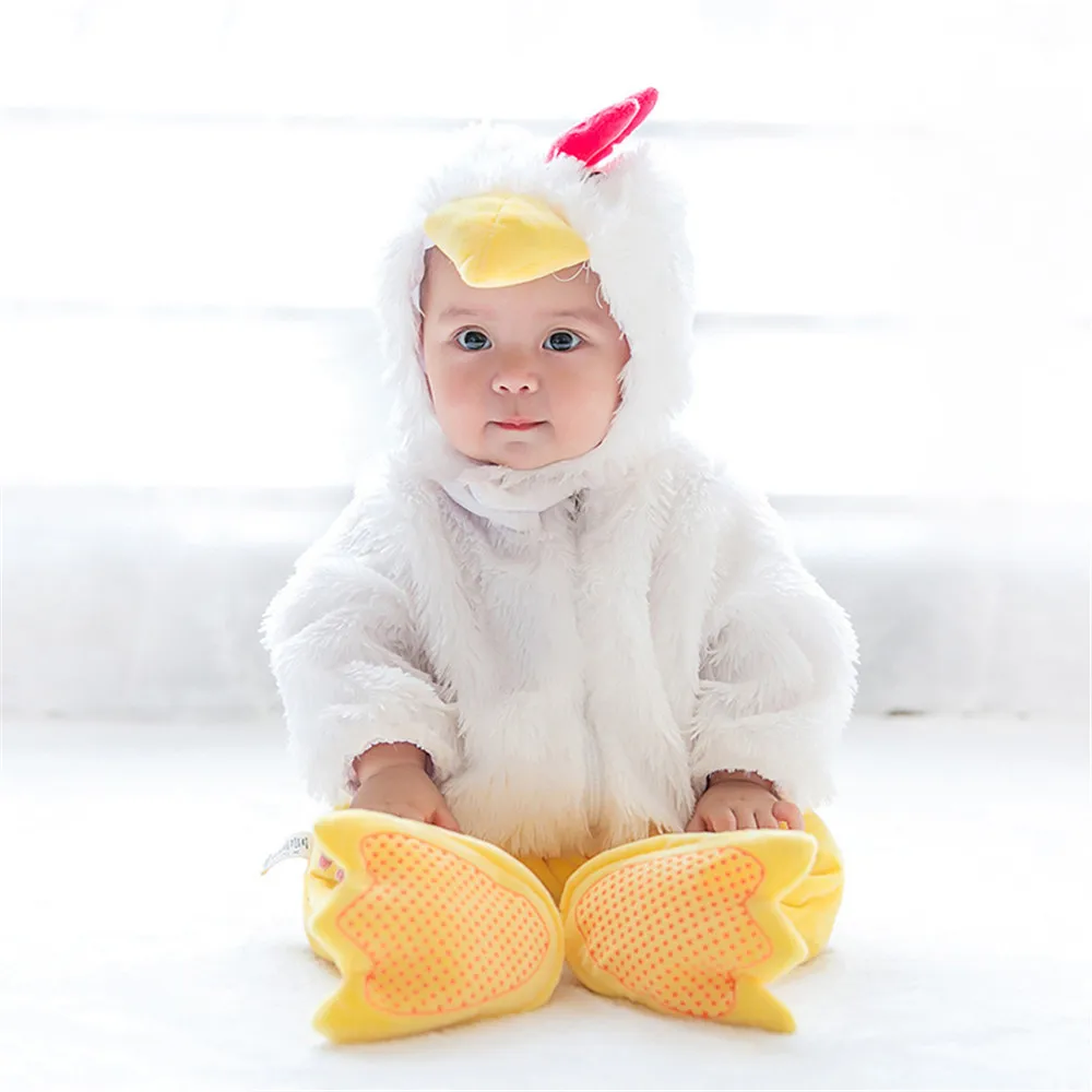 Дизайн, рождественские костюмы на Хэллоуин для мальчиков и девочек, Комбинезоны для маленьких девочек, комбинезоны с изображением животного, курицы, маскарадная одежда для малышей