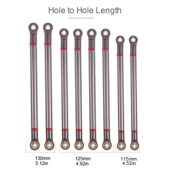 

Hot sale Aluminum Alloy 313MM Wheelbase Link Rod For 1/10 RC Car Crawler Axial SCX10 6.25