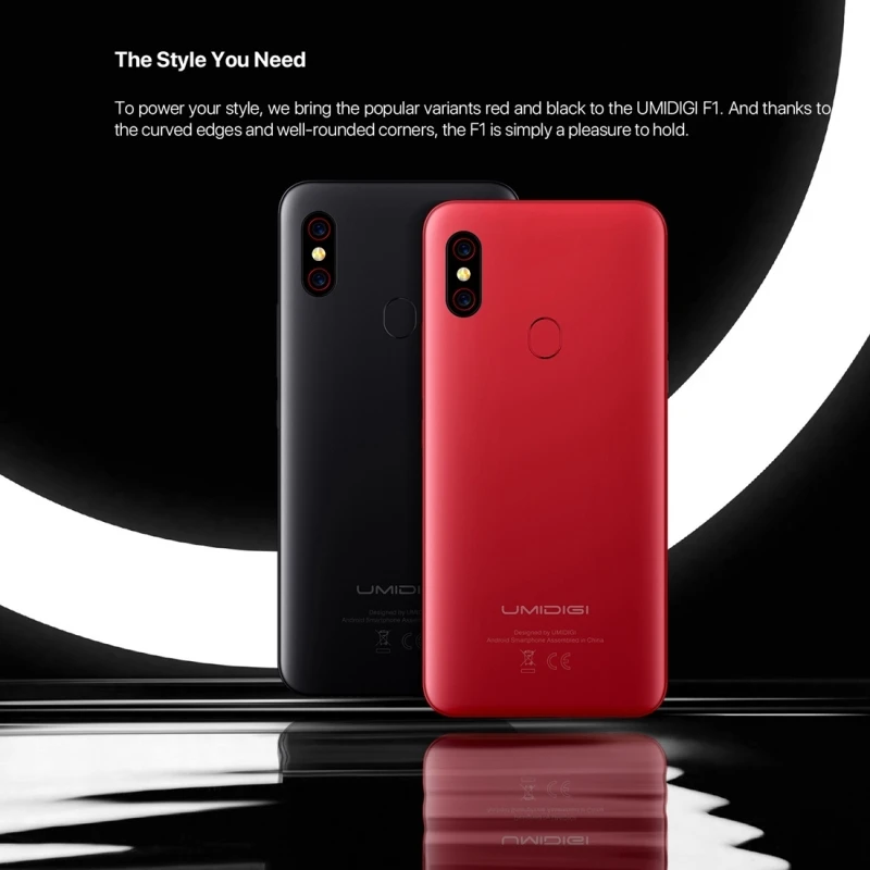 Смартфон UMIDIGI F1 Play Android 9,0, 6,3 дюймов, полный экран, 48MP+ 8MP+ 16MP, 6 ГБ+ 64 ГБ, две sim-карты, 4G, 5150 мАч, мобильный телефон