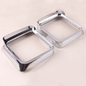 

beler 2PCS Chrome ABS Rearview Mirror Rain Eyebrow Decoration Frame Cover Trim Fit For Jeep Wrangler JL 2018 Accessories