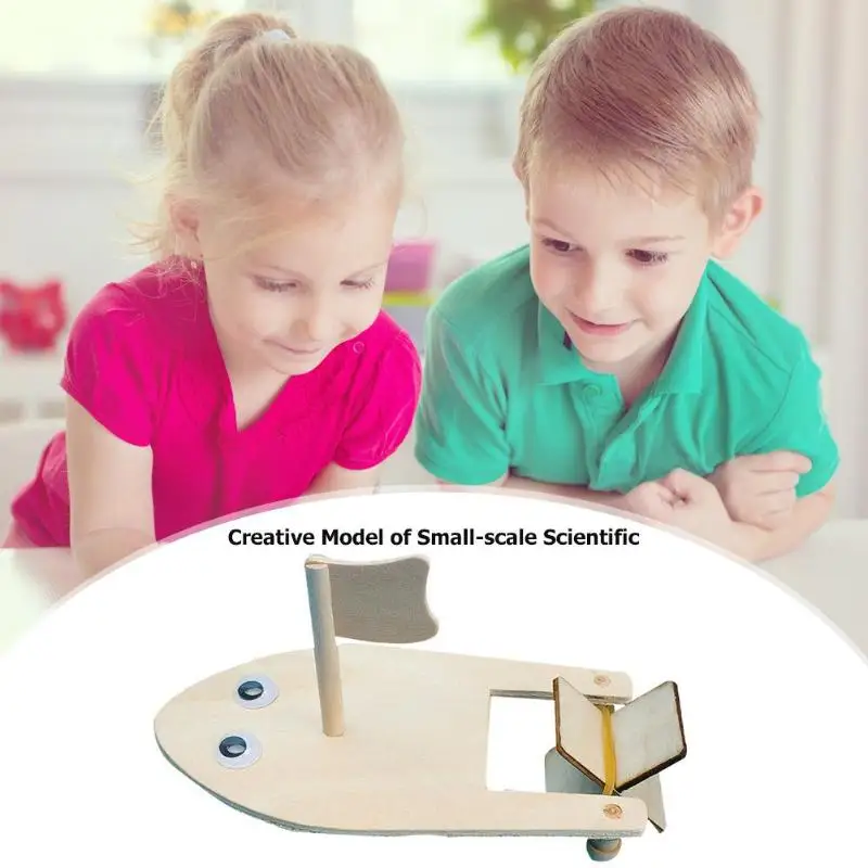 DIY деревянный парусник ручной работы материал модель комплект Дети физическая наука эксперименты собранные образовательные детский сад головоломка игрушка