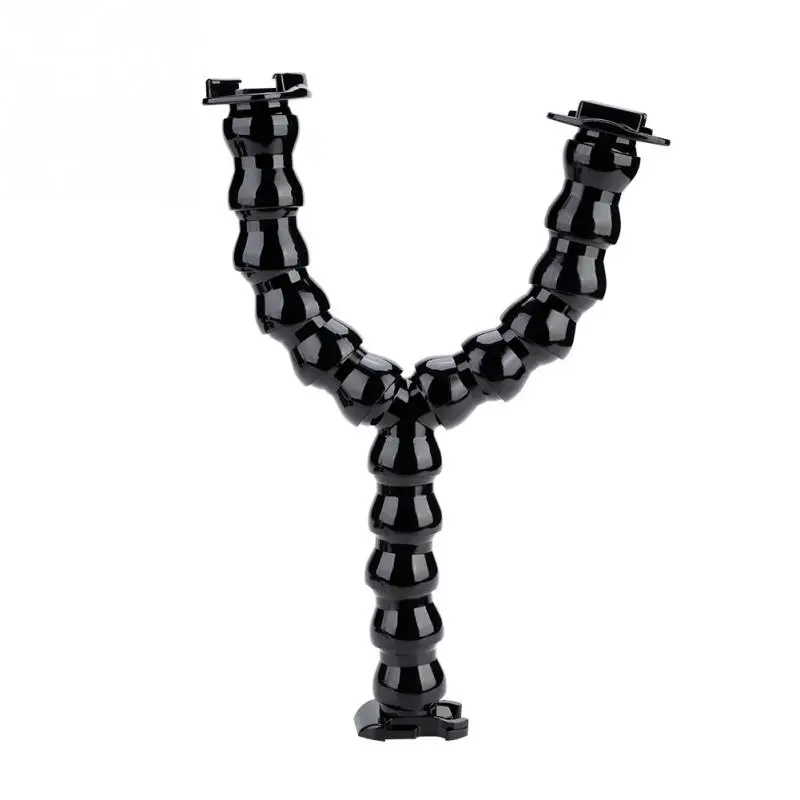 Swivel Dual head Flexible Serpentine Arm Clip Clamp Mount Adjustable