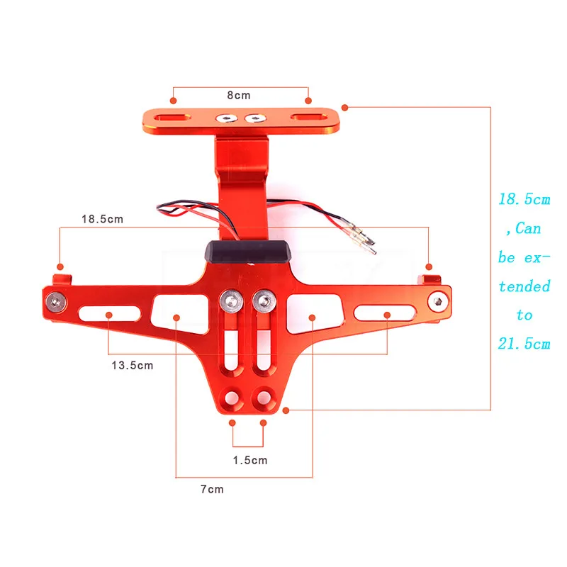 Держатель номерного знака регистрационный держатель номерного знака светодиодный свет для Honda Yamaha Kawasaki квадроцикл suzuki обтекатель аксессуар