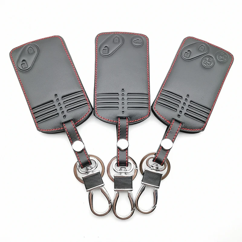 

2/3/4 Buttons Car Key Card Leather Shell Fob Case Cover for Mazda 3 5 6 8 M8 CX-7 CX-9 Smart Car Car Skin Style Jacket