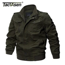 TACVASEN Military Jacket Men Winter Cotton Jacket Coat Army Men’s Pilot Jacket Air Force Autumn Casual Cargo Jaqueta TD-QZQQ-009