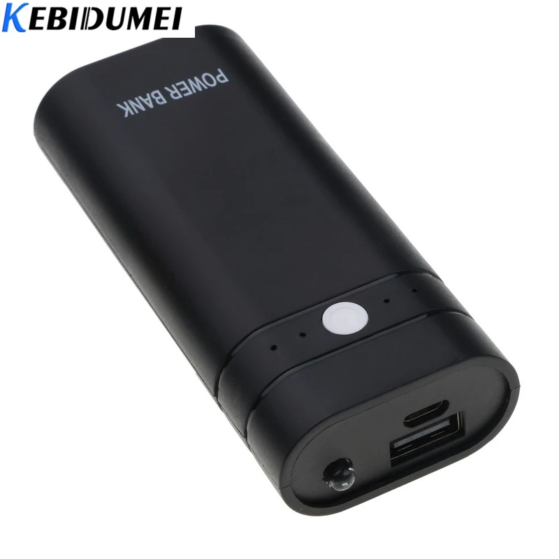 Внешний аккумулятор USB kebidumei 2x18650 корпус для самостоятельной сборки зарядное