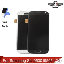 Display LCD for Samsung S4 i9500 i9505 LCD Display Touch Screen Digitizer with Bezel Frame Full Assembly