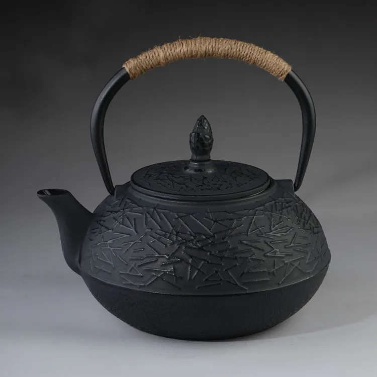 Cast Iron Tea Pot Set Japanese Teapot Tetsubin Kettle Drinkware Old