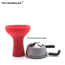 Cazoleta кальян двойная ручка Caloud красная чаша Chicha Narguile Nargile курительная трубка-кальян аксессуары Cachimba TWAN0356