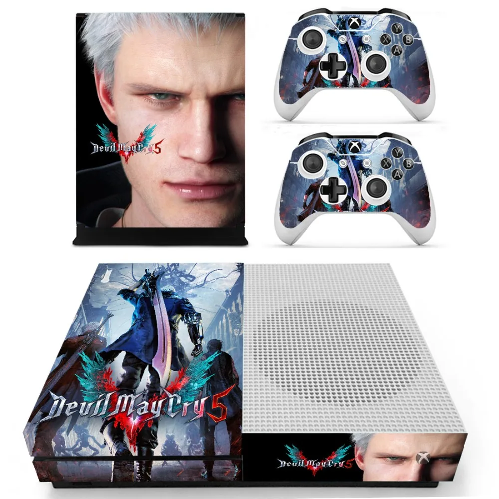 

Game Devil May Cry 5 Skin Sticker Decal For Xbox One S Console and Controllers for Xbox One Slim Skin Stickers Vinyl