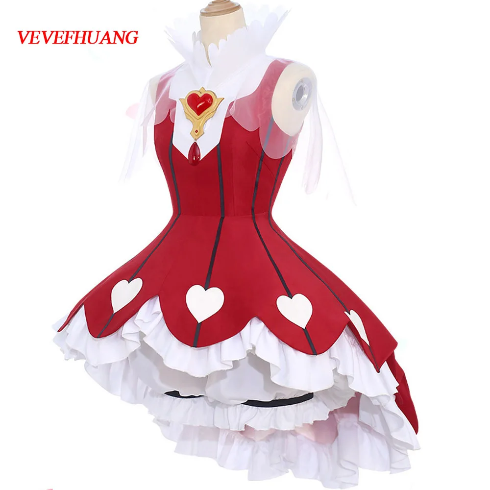 

VEVEFHUANG Sakura Clear Card Cosplay Card Captor Sakura OP2 Heart of Rose Gamble suit cosplay costume summer dress Sakura cosply