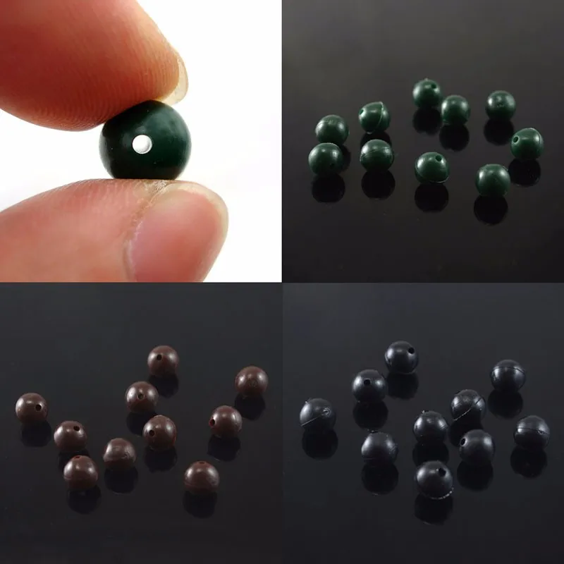 

50pcs Carp Fishing Rubber Shock Beads 8mm Terminal End Tackle Stop New