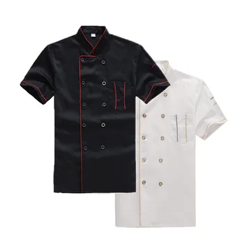 New Summer Short-sleeved Breathable Black Chef Jacket Restaurant Hotel Cook Suit Man Woman Work Wear Food Service Uniform Coat
New Summer Short-sleeved Breathable Black Chef Jacket Restaurant Hotel Cook Suit Man Woman Work Wear Food Service Uniform Coat