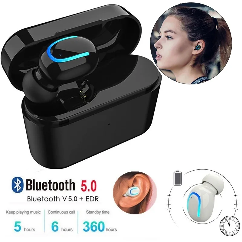 

Teamyo Wireless Headphones Bluetooth Earphone Invisible Earbuds With Mic Stereo Wireless Bluetooth Headset headphones For phone